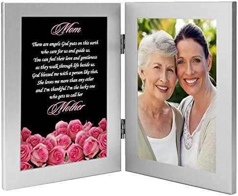 Sweet Birthday sau Cadou de Ziua Mamei pentru mama de la fiică, Pink Rose Design and Poem, Adăugați o fotografie de 4x6 inch