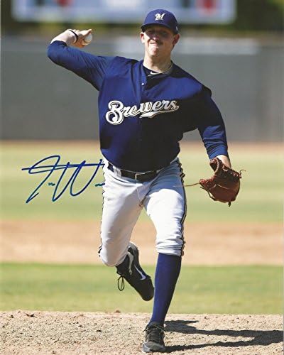 Tyler Wagner Milwaukee Brewers Autographed Semnat 8x10 Foto cu Coa