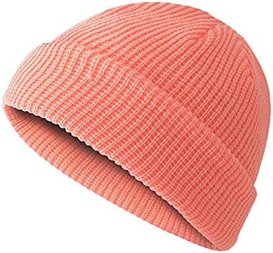 Rongxi pentru femei și pălării tricotate pălărie pentru bărbați tricotați iarnă pom cald pentru bărbați cu capac faux și capace