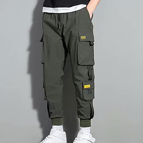 Pantaloni de marfă pentru bărbați pentru bărbați pentru bărbați, modă hip hop, joggers pantaloni casual multifuncționali pantaloni de utilitate multifuncțională