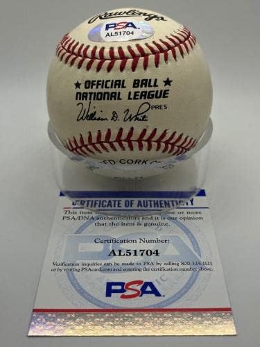 Darren Lewis San Francisco Giants a semnat autograf oficial MLB Baseball PSA ADN - Baseballs autografate