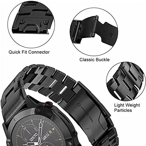 EGSDSE 22 26mm aliaj Watchband curea brățară pentru Garmin 5 5X Plus 6 6x Pro 3hr 945 sport eliberare rapidă ceas inteligent accesoriu