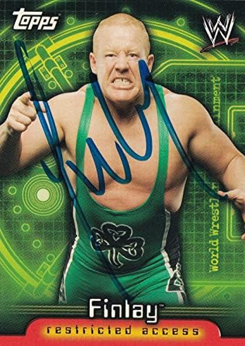 Dave Fit Finlay Semnat 2006 Topps WWE Insider Card 49 Wrestling Legend Autograph - Fotografii de lupte autografate