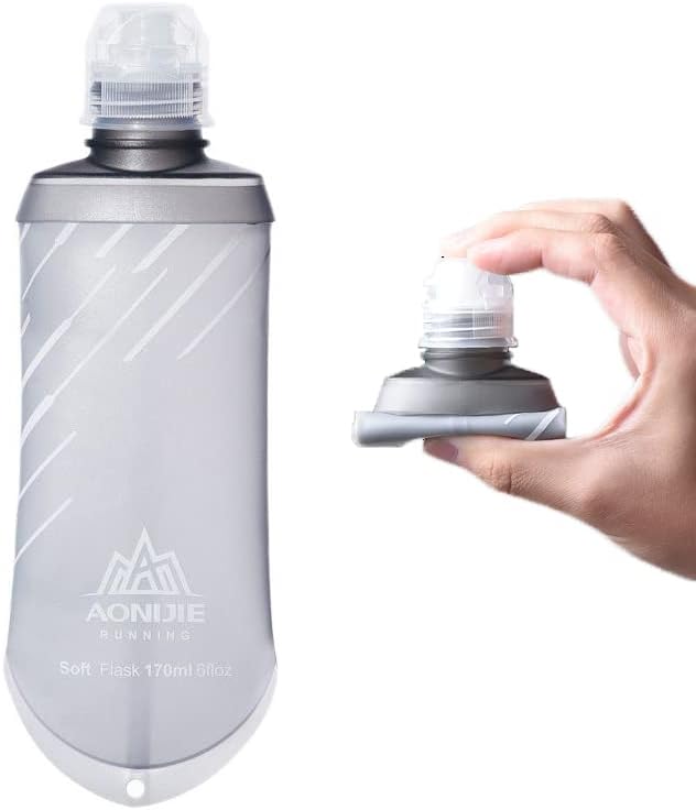 Flaconul moale Yougle 170ml/6oz - sticlă pliabilă de apă BPA BPA TPU moale gratuit pentru a rula trasee de rulare a maratonului pachet de hidratare