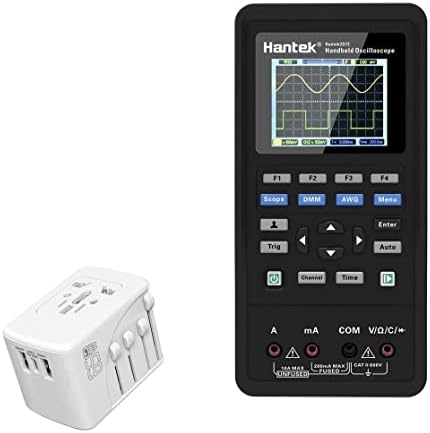 Charger Boxwave Compatibil cu Hantek 2D72 - Charger internațional PD Wall, 3 adaptor de încărcare internațional USB și convertor pentru Hantek 2d72 - Alb de iarnă