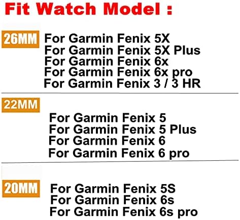 Daikmz 26 22 22 mm curea de siliciu bandă pentru Garmin Fenix ​​6 6S 6X Pro 5 5s 5x Plus cu lansare rapidă Band Watch Band