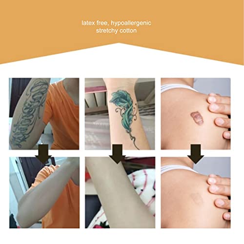 Cicatrice De Acoperire Cu 2 Cutii De Piele Cu Bandă Adezivă La Latex Fără Acoperire Cu Un Tatuaj Moale Din Piele De Patch-Uri