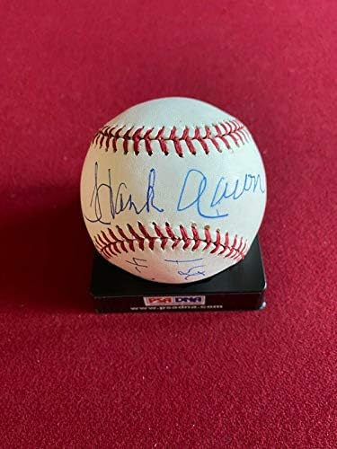 Hank Aaron, autografat Baseball - baseball -uri autografate