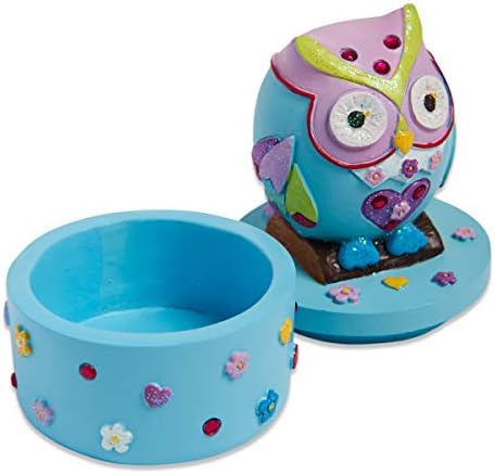 Wobbly Jelly - 'Woodland Owl' kids baby Teeth Keepsake – cutie de dinți din zână din ceramică pentru copii