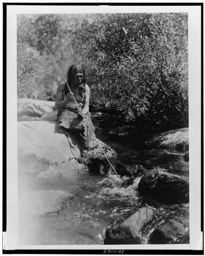 HistoricalFindings Foto: Pe Merced, sudul Miwok, Saclan, California, Indienii din America de Nord, Curtis