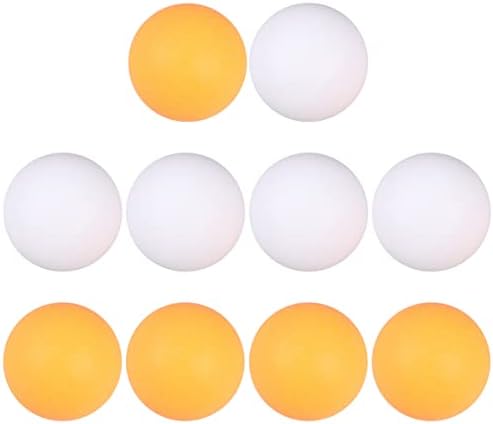 Clispeed tenis pong pong mingi 10pcs pentru o masă de masă în costum de sport plastic pong ponge interior galben balluri decorație