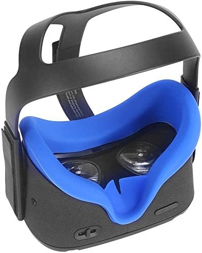 Masiken 2pcs Masca de acoperire a feței și înlocuirea plăcuței pentru față siliconice pentru oculus Quest, perna de față la