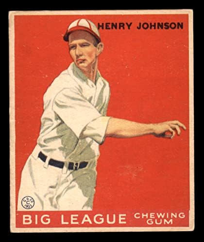 1933 Goudey # 14 Henry Johnson Boston Red Sox VG/Ex+ Red Sox