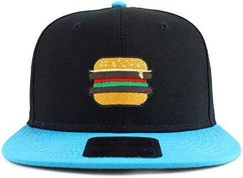 Armycrew Burger Patch Dimensiune tineret Bumbac Superior Twill Flatbill Snapback pălărie