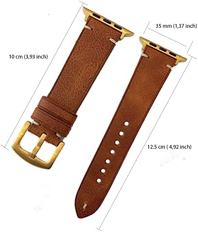 Pentru piele Apple Watch Band din piele 42 mm / 44 mm / 45 mm Seria SE / 8/7 / 6/5 / 4/3 / 2/1 / Men Women