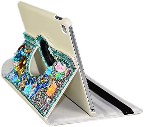 Carcasă Stenes Bling Compatibilă cu Samsung Galaxy Tab A8 10.5 - Elegant - 3D Flori de sirenă handmade de 36 de grade cu 360
