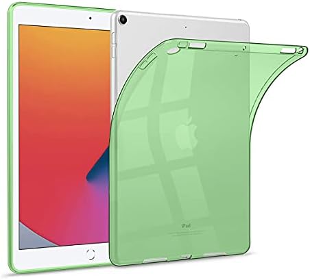 IPOVERASE iPad 10.2 Carcasă clară, ultra -subțire transparent TPU TPU Capacul rezistent la copertă rezistentă pentru iPad 9/8/7th