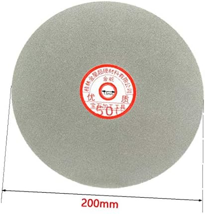 X-Dree 200mm 8-inch Grit 500 Diamond Plate Tur Disk Disc Disc de șlefuire (disco de lija de 200 mm de 8 Pulgadas de Grano 500
