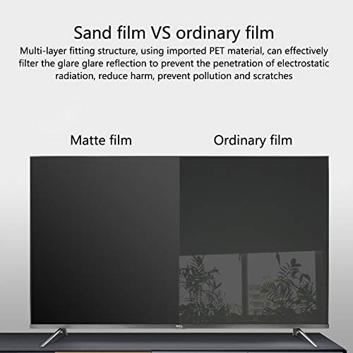Aizyr Matte Matte Anti Glare Screen Protectors Film Anti Blue Light pentru Smart TV Simuie Strave Eye și Sleep Better, 70 în 1561 x 900mm