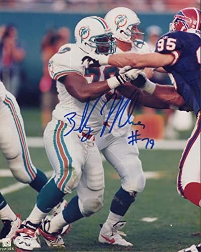 Billy Milner Miami Dolphins a semnat autografat 8x10 Foto W/COA - Fotografii autografate NFL