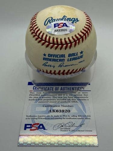 Jeffrey Hammonds Orioles Reds Semnat Autograf Oficial OMLB Baseball PSA ADN *0 - Baseballs autografate