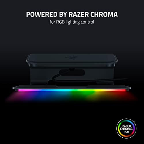 Stand pentru Laptop Razer Chroma V2: iluminare Chroma RGB personalizabilă-Design Ergonomic-construcție din aluminiu anodizat - Port 4X Hub USB-C-Negru Mat