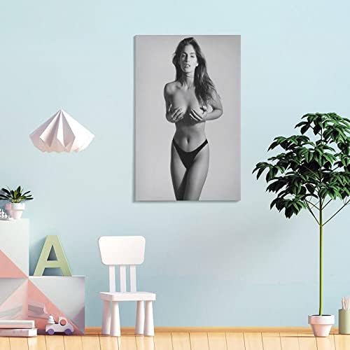 Postere Cindy Crawford, actriță sexy, model sexy bikini, cadou pentru băiat, afișare de artă estetică de cameră picturi de artă de perete Canvas Decor pentru casă decor living decor estetic 24x36inch Fra