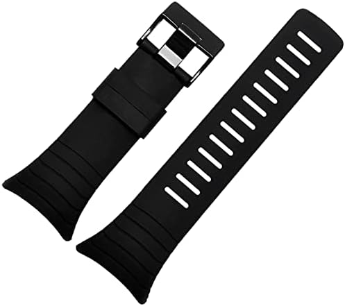 Gummmy Smart Silicon watchband pentru Suunto Core cauciuc curea bratara Bratara 35mm centura neagra incluse suruburi surubelnita