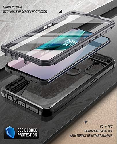 Carcasă din seria Guardian Poetic Proiectată pentru OnePlus Nord N10 5G, capac de bara de protecție hibrid hibrid cu corp complet