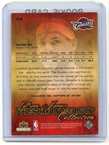 Cardul LeBron James Rookie 2003-04 Supertul Deck Freshman Sezonul #68 - Basketball Slabbed Rookie Cards