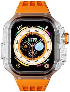 TRDYBSK 49mm Kit Kit Band pentru Apple Watch Watch 49mm Silicon Curea siliconică Sport transparent pentru Iwatch Series Ultra
