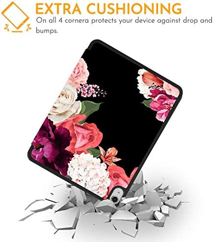 HEPIX iPad Air 5th Generation 2022 Pink Purple Flower iPad 10,9 inch Air a 4 -a a 4 -a Carcasă de generație cu suport pentru