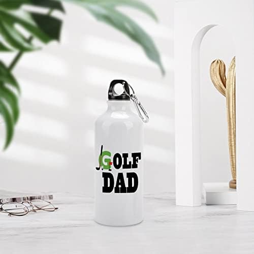 Golf tată din aluminiu sticla de apă de călătorie cu cană de călătorie rezistență la metal sticle de sport 600 ml