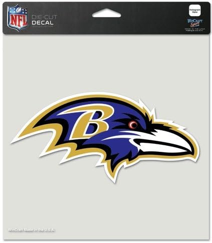 Wincraft Baltimore Ravens Decal tăiat-8x8 culoare