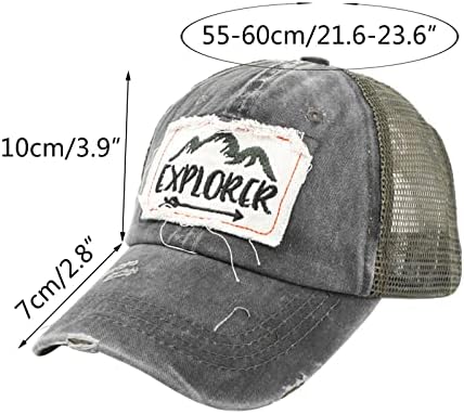 Litere brodate DBylxMn cu pălărie pentru femei Backs Caps for Men Mesh Baseball pălărie de băiat haine pentru băieți