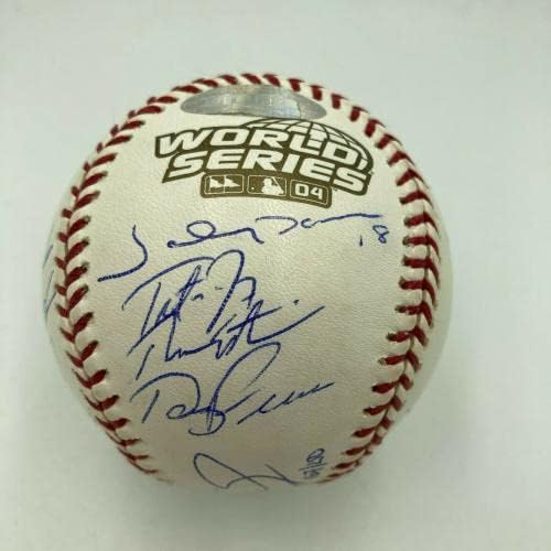Frumoasă 2004 Boston Red Sox World Series Echipa a semnat W.S. JSA de baseball - baseball -uri autografate