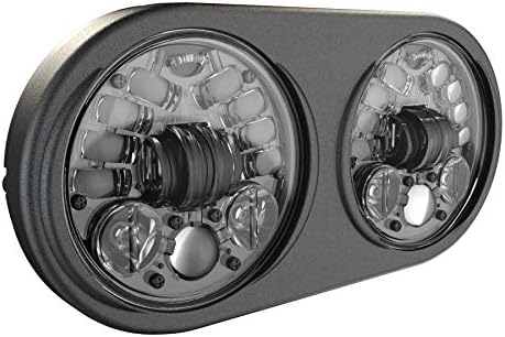 J. W. Speaker 0553951 Model 8692 LED far de fază lungă și scurtă cu cadru interior negru, pachet 1