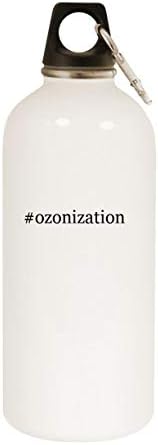 Produse Molandra Ozonizare - Sticlă de apă albă din oțel inoxidabil 20oz cu carabină, alb