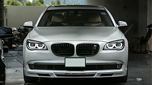 Far față KABEER auto compatibil cu BMW Seria 7 F02 F01 2014- [Xenon fără funcție AFS] Upgrade la ansamblul farurilor LED,