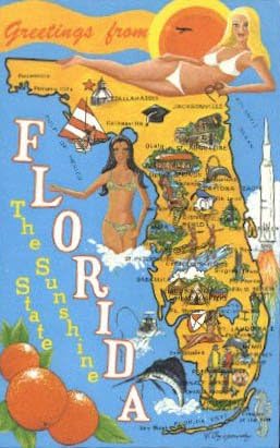 Salutări de la, Florida Postcard