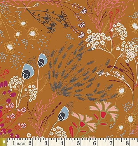 Gumdrop Forest Curated Bundle / țesături Boho Quilt / Sienna Roz portocaliu Floral Quilt / culori pământești / diverse imprimeuri