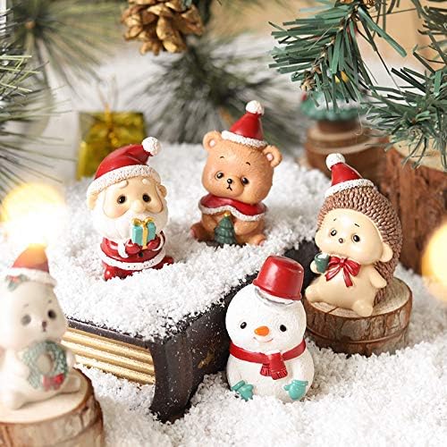 zhangruixuan-Magazin un stil european Creativ rășină artizanat Mini Crăciun familie mic animal decor Home Decor Crăciun