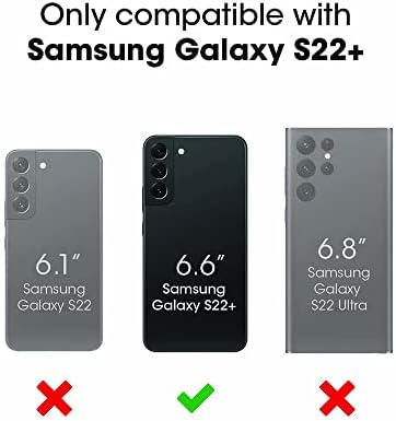 Cazul apărător compatibil cu Samsung Galaxy S22 Plus Case 5G - Negru