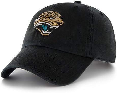 '47 Marca Jacksonville Jaguars Nou Logo Clean-Up Reglabil Slouch Hat-Negru