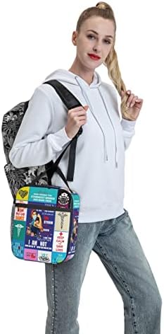 KIYIYZER Nurse Lunch Bag izolat reutilizabil Lunch Box portabil Cooler ziua de nastere Idei de cadouri pentru asistente medicale