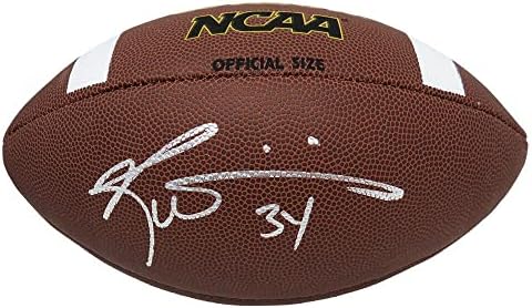 Ricky Williams a semnat Wilson NCAA Fotbal de dimensiuni mari - fotbal autografat
