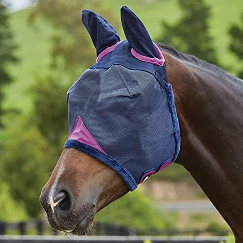 WeatherBeeta ComFiTec mască din plasă durabilă cu urechi-Negru / violet-ponei