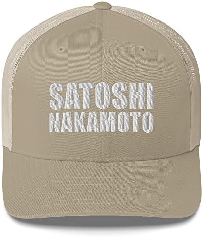 Șapcă de camionetă Satoshi Nakamoto, Satoshi Nakamoto, pălărie Satoshi, Satoshi Nakamoto Cap Cap Cas CASHER BROADER