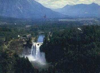 Valea Snoqualmie, carte poștală din Washington