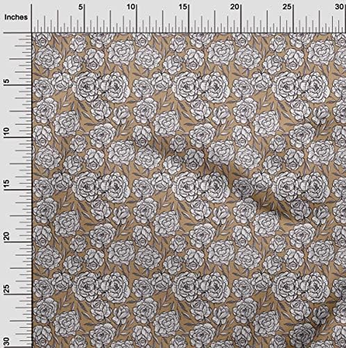 oneOone Rayon maro Tesatura florale DIY îmbrăcăminte matlasare Tesatura imprimare tesatura de curte 56 Inch larg